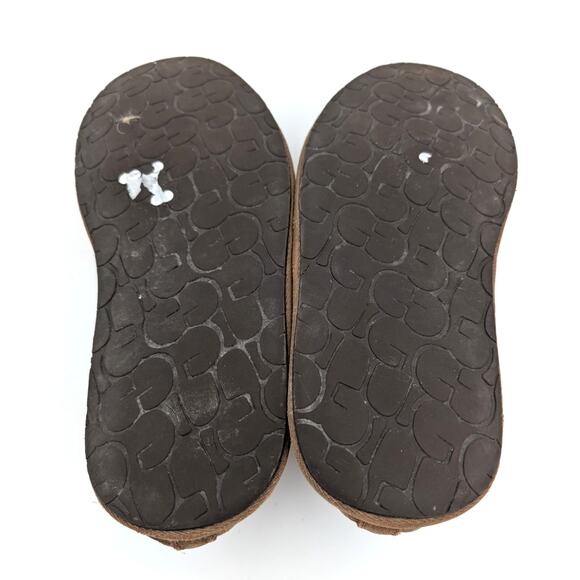 UGG Scuff Romeo II Men's Suede Sheepskin Slippers Chestnut Size US10 EU43 - Picture 8 of 13